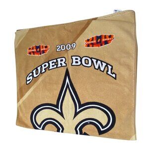 New Orleans Saints Super Bowl Champions 2010 Beach Towel Gold NFL South Florida
